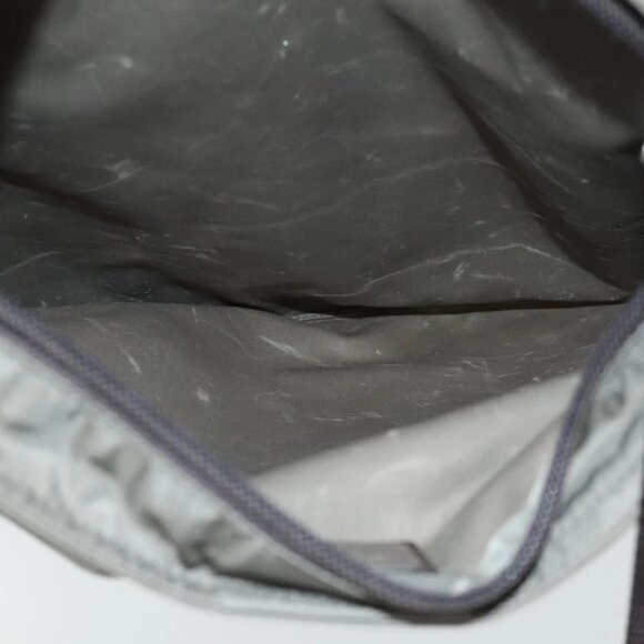 PRADA Shoulder Bag Nylon Gray Silver Auth ep5770 - Picture 10 of 14